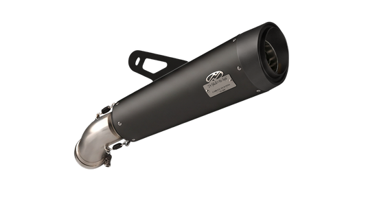 BMW R NineT exhaust - Slashcut Wrinkle Black / Wrinkle Black (2021-2023)