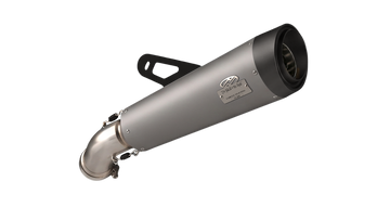 BWM R NineT exhaust - Slashcut Pearl Grey/Wrinkle Black (2017-2020)