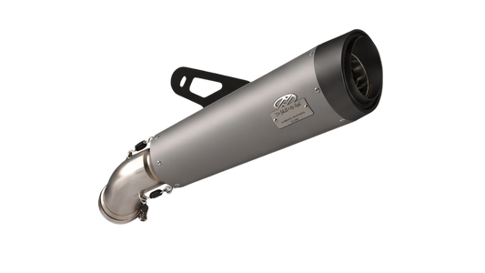 BWM R NineT exhaust - Slashcut Pearl Grey/Wrinkle black (2021-2023)