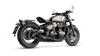 Triumph Bonneville Bobber verstellbarer Auspuff- Wrinkle Black (2017-2020)