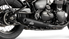 Triumph Bonneville Bobber verstellbarer Auspuff- Wrinkle Black (2017-2020)