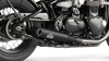 Triumph Bonneville Bobber verstellbarer Auspuff - Wrinkle Black (2021-2024)