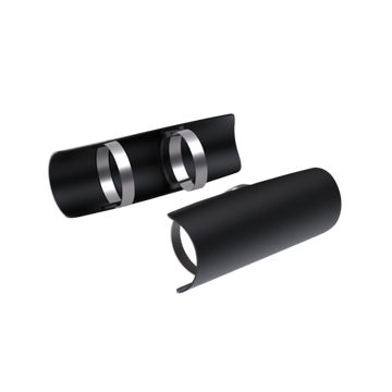 Wrinkle Black Heat Shield Set of 2 pieces