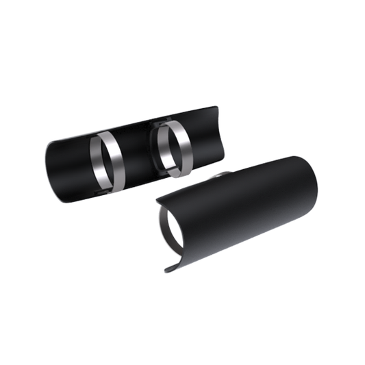 Wrinkle Black Heat Shield Set of 2 pieces