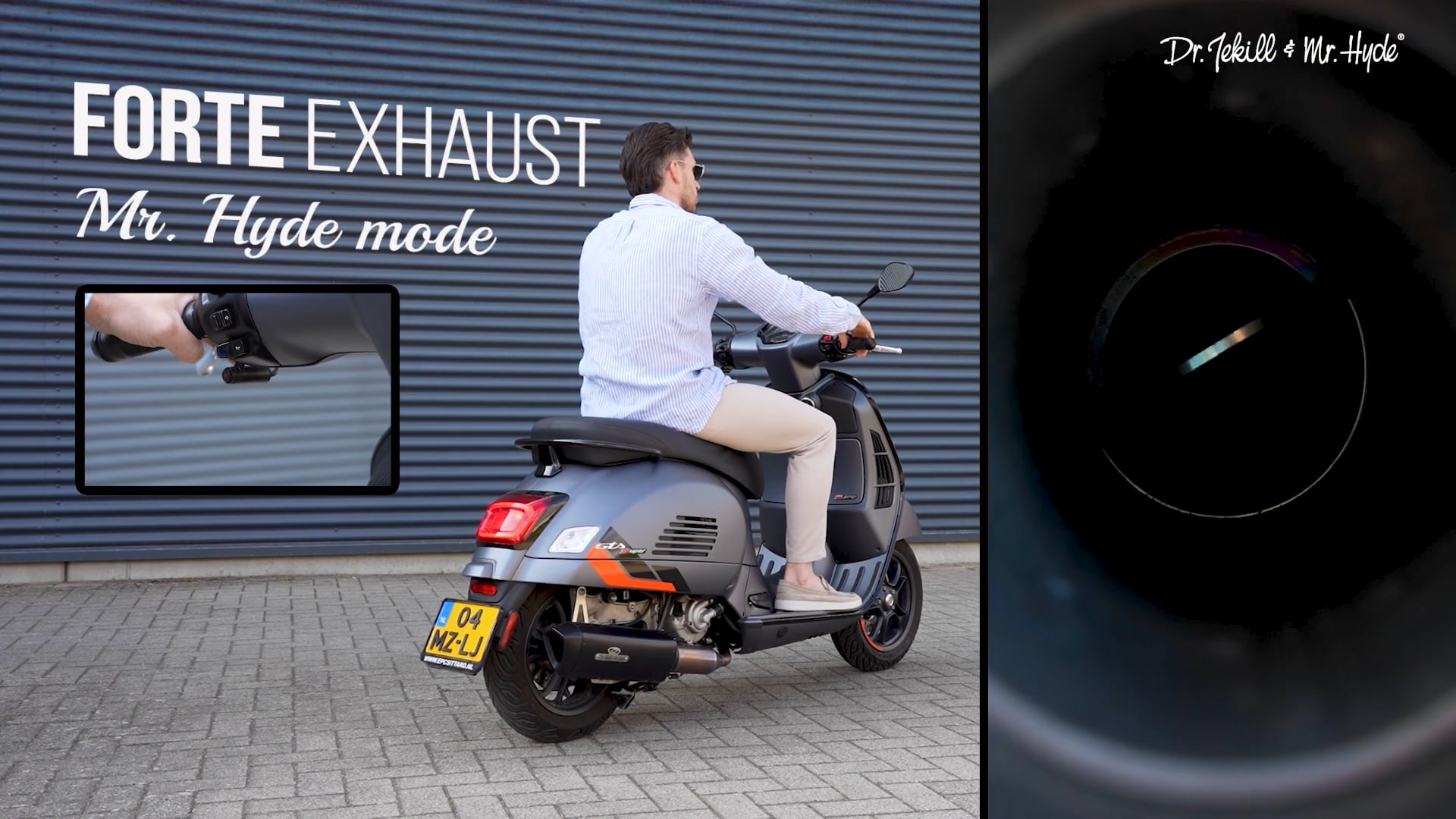 Vespa GTS 300 adjustable exhaust - Forte (2021-2024)