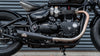Triumph Bonneville Bobber verstellbarer Auspuff - Wrinkle Black (2021-2024)