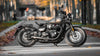 Triumph Bonneville Bobber verstellbarer Auspuff- Wrinkle Black (2017-2020)