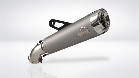 BMW R NineT exhaust - Slashcut Pearl Grey/Aluminium (2017-2020)